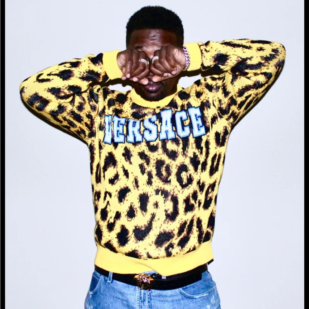 versace Leapord sweater - knit